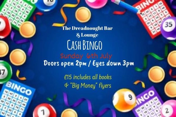 Cash Bingo - The Dreadnaught Bar & Lounge